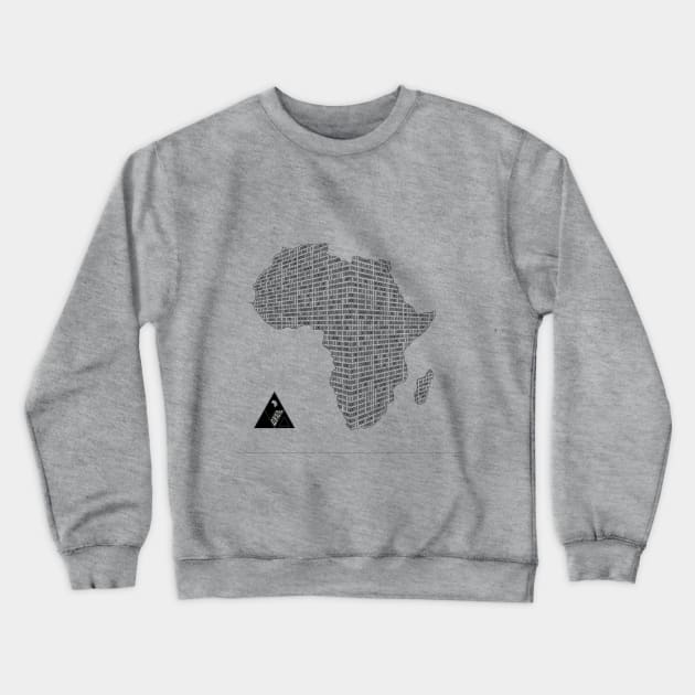 BINARY AFRICA by AfreeKA -1 Crewneck Sweatshirt by DREAM SIGNED Collection